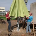 Plaatsen parasols